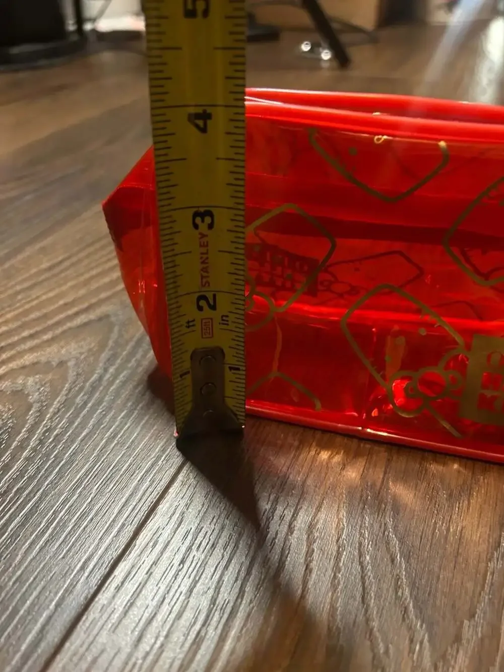 OPI x Hello Kitty Red Transparent Cosmetic Pouch